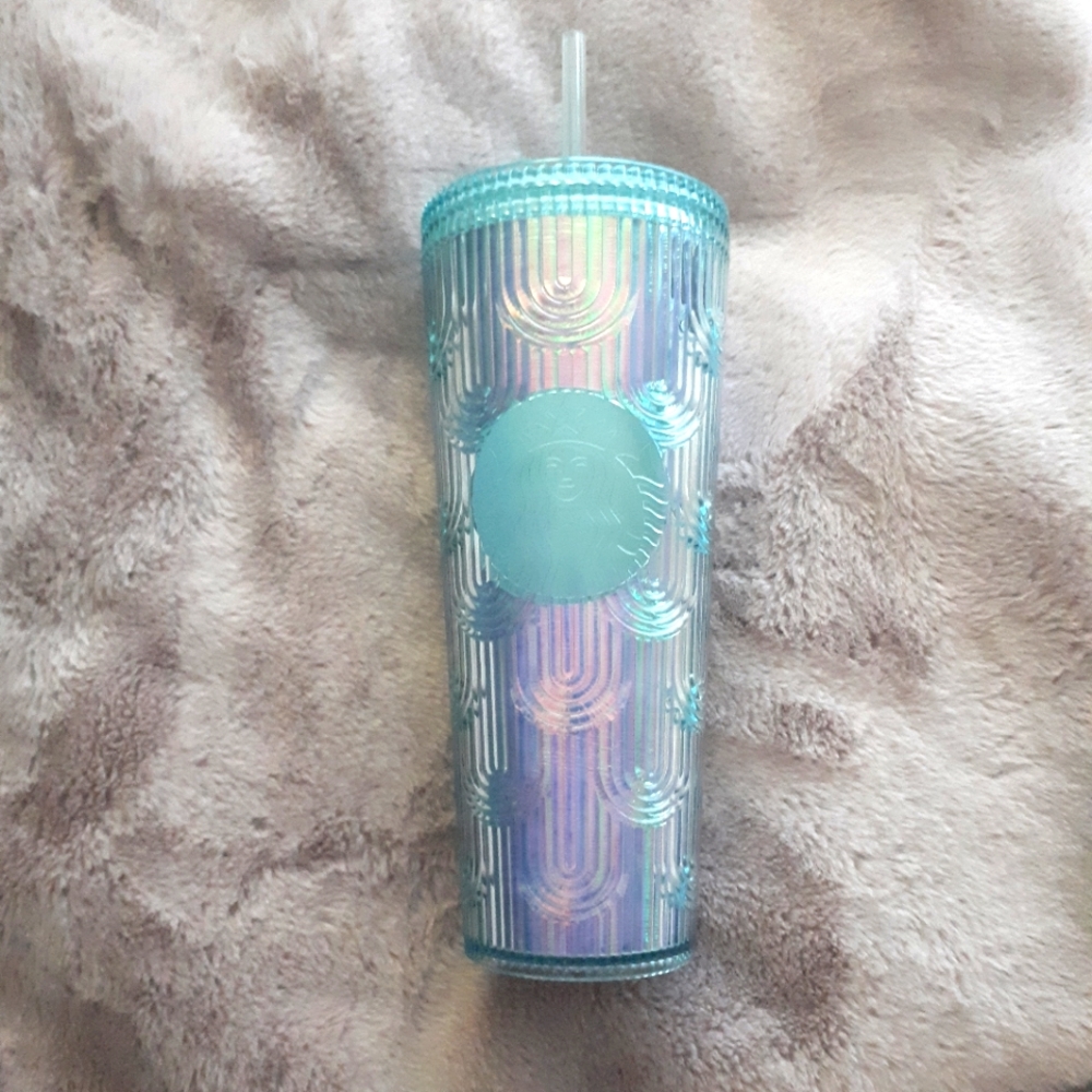 Starbucks Venti mermaid scale cold cup